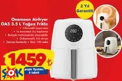 ONEMOON AİRFRYER OA5 3.5L YAĞSIZ HAVA FRİTÖZÜ ONEMOON AİRFRYER OA5 3.5L YAĞSIZ HAVA FRİTÖZÜ